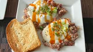 Corned Beef Hash N Eggs #breakfastrecipe