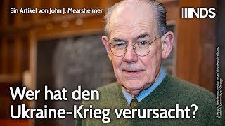 Wer hat den Ukraine-Krieg verursacht? | John J. Mearsheimer | NDS-Podcast | 31.08.2024