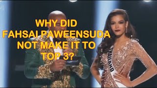 Reasons Why Miss Thailand​ Did Not Make it to TOP 3 According to Expert | Miss Universe 2019