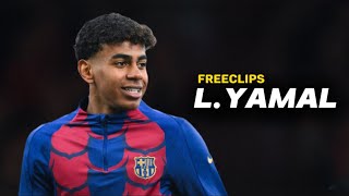 Lamine Yamal Freeclips for Edit | Unbelievable Skills & Goals | 2023 ● HD ●