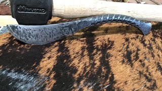 How to forge a simple rebar camp knife