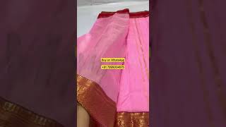 Chanderi saree fabric  kataan silk saree code AB 175 || #shorts