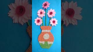 Wall Hanging Craft Ideas Using Cardboard And Rice #shorts #youtubeshorts #viral