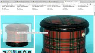 Price Check - Tartanware 19th Century Victorian Scottish Tartan Style Containers November 2020