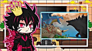 🦖•Godzilla Y Los Otras Criaturas Reaccionan: Godzilla vs Red Death Y SalvajiBestia•🐉||Gacha Club||