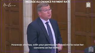 Westminster Hall Debate on Raising the Approved Mileage Allowance