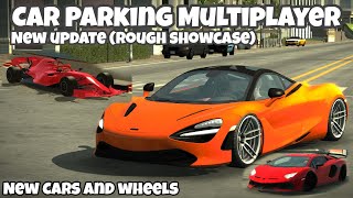 Car Parking Multiplayer New Update (Rough showcase) | New Cars and wheels