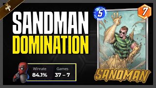 Sandman DOMINATED Infinite ladder! | 84% WR /  37-7 | MARVEL SNAP