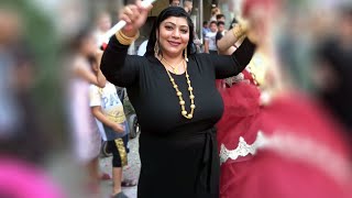 Black Dress With Gold Necklace