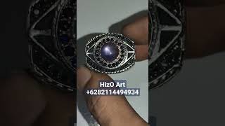 Natural Blue Star Sapphire Srilanka NH Ring Kombinasi Suasa Costum Minat +6282114494934 #shorts