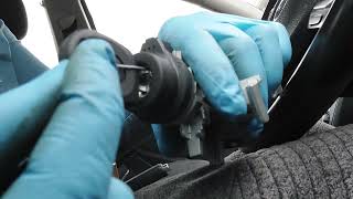 how to remove ignition barrel from vw golf replace key lock