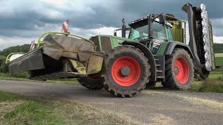 2 Schnitt Mähen mit Fendt Favorit 924 & Claas Disco 9200c & Claas Disco 3200 FC (Sound) [HD]