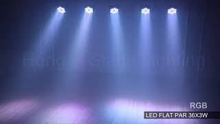 Party Lights 36X3W Led Flat Par RGB Dmx512 Disco LED Lyre Wash Beam  Led Par Light For Wedding Dance