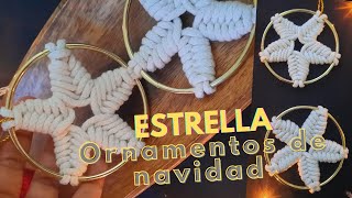 🌟 ESTRELLA ORNAMENTO EN MACRAMÉ 🌲 | Estilo y Decor