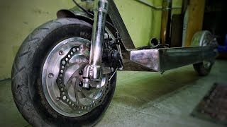 КРУТОЙ ЭЛЕКТРОСАМОКАТ СВОИИМИ РУКАМИ! РЕЗУЛЬТАТ ПРОСТО ШОКИРОВАЛ!  Making Electric Scooter