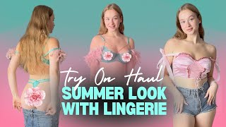 [4K] GRWM | Summer Look With Transparent Lingerie | See-Through Clothes With Mia Miku