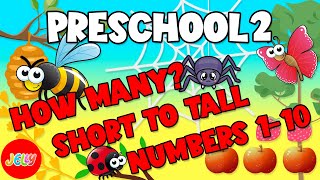 Numbers | Sizes | Learn Numbers and sizes for Preschool and Kindergarten | 数とサイズ | 子供の教育ビデオ | 英語