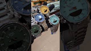 casio amw880 D in tiffany, yellow, blue and green, dial size 44MM