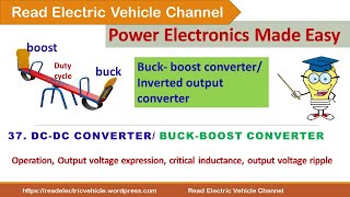 37.DC-DC converter/Buck-Boost converter/step up-down chopper