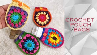 HOW TO CROCHET AN EASY AIRPODS CASE  | CROCHET COIN PURSE TUTORIAL  | HOW TO CROCHET A SMALL POUCH