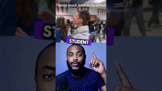 Student Preaches Jesus In School!? 😱🤯🙌🏾#jesus #shorts #gospel