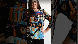 BLUSA MODERNAS CON ESTAMPADOS DE MODA PARA MUJERES MADURAS DE 50 Y 60 AÑOS  #shortvideo