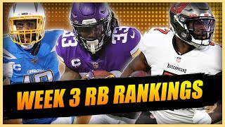 Running Back Rankings for WEEK 3 of 2022 Fantasy Football