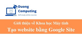 CSI101 - Tạo Website bằng Google Site