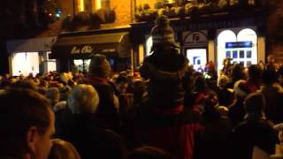 Christmas Carols around The Cross, Lymm village 24/12:13