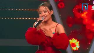 Sabina Yonghang Limbu "Dali Dali Phool Phulyo" Voice Of Nepal Knockout Round 2022.