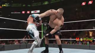 WWE 2k19 Brock Lesnar vs Sin Cara Match on Money inthe Bank in Hindi Commentary