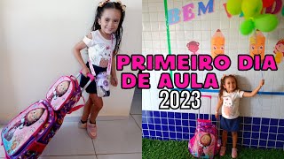 PRIMEIRO DIA DE AULA 2023 | VOLTA AS AULAS + ESCOLA NOVA