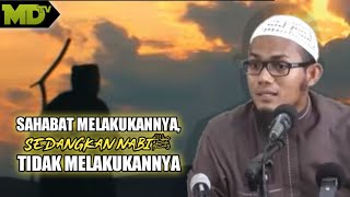 [BANTAHAN SYUBHAT SEBAGIAN AHLU BID'AH].., SAHABAT MELAKUKANNYA NAMUN NABIﷺ TIDAK MELAKUKANNYA..⁉️