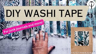 The Best Washi Tape Tutorial! DIY Dendrite Patterns for Your Junk Journal & Mixed Media Projects