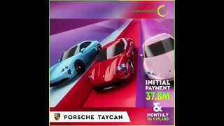 Embark on a thrilling journey with the Porsche Taycan, with an Initial Payment of Rs.37.8 M.