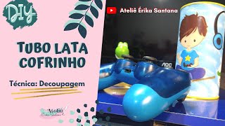 Como Personalizar Tubo Lata Cofrinho