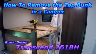 How to Remove the Top Bunk in a Camper