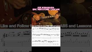 Epic Joe Bonamassa Pentattonic and Dorian cascade in the style of Eric Johnson with a SRV ending!