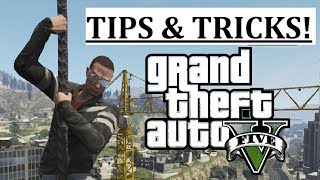 GTA 5 Online - Tips & Tricks! (Bike Stunt Recovery, Helicopter Rappel & Cargobob Boat)