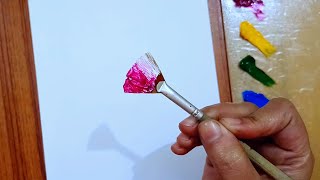 Flowery Path To The Beach / Easy art / Acrylic Painting For Beginners