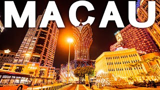 Macau Night Walking Tour 2023: Exploring the City's Dazzling Casinos (4K HDR)