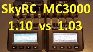 SkyRC MC3000. Сравнение версий 1.03 и 1.10