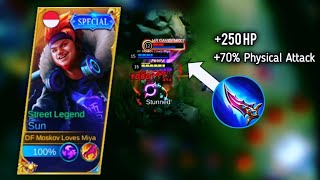 ONLY 2% SUN USERS KNOW THIS BUILD | TOP GLOBAL SUN BEST BUILD GAMEPLAY - MLBB