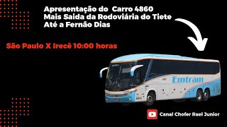 POV: Apresentação do Ônibus + Saída Até Fernão Dias. Carro 4860 da Emtram