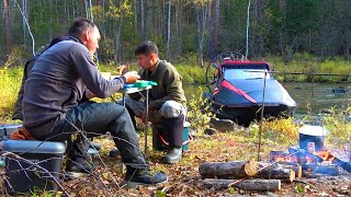 ЗАЦЕПЫ ОЖИВАЮТ, НО НЕ ПОДНЯТЬ! В ДИЧАЙШУЮ ДИЧЬ НА АЭРОЛОДКЕ ПО ГОРНОЙ РЕКЕ