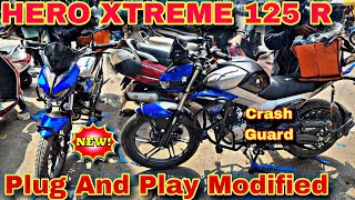 New Hero Xtreme 125R😊Full Crash Guard 💯 Plug And Play Modified 😎New Model 2024🔥Best Price 💯