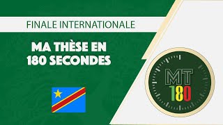 ISAAC MUTSHITSHI KASONGO "Ma thèse en 180 secondes" MT180 - Finale internationale 2019 Dakar