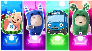 Cocomelon 🆚 Oddbod Pogo 🆚 Tayo The Little Bus 🆚 Oddbods Zee.🎶 Who Is Best?