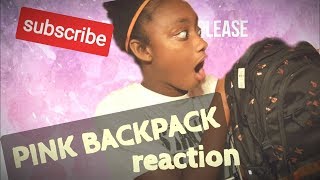 PINK BACKPACK REACTION... TOO FUNNY