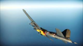 War Thunder - Fluke Kill - He 111 H-16 pilot kills B17 pilot kill